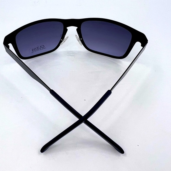 GUESS, BLACK METAL FRAME WITH LAVENDER  LENSES, SUNGLASSES, 100% UV PROTECTION - Picture 12 of 14
